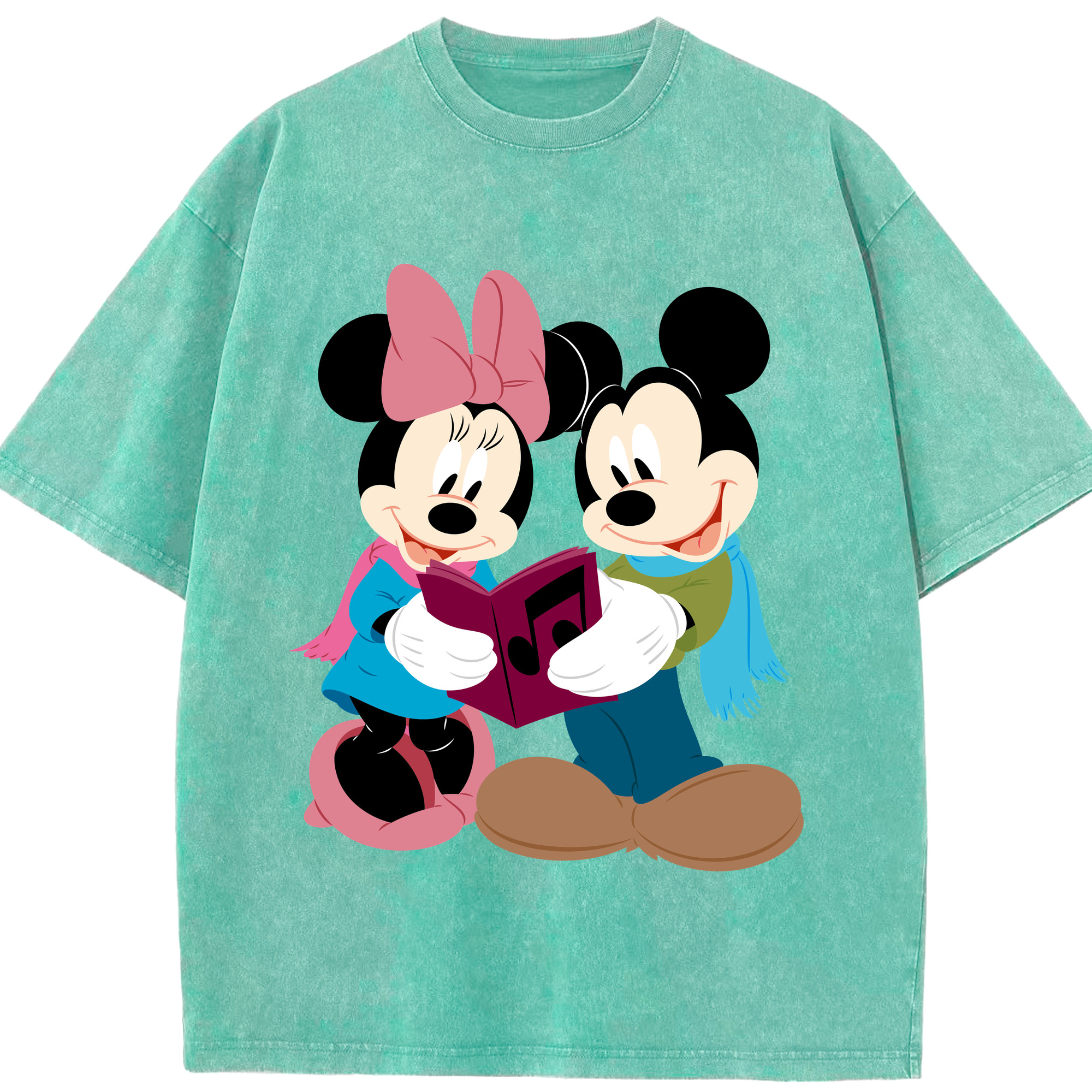 （画像用） ミッキーマウス Mickey Mouse 綿100% ヴィンテージ風 半袖Tシャツ（フロントプリント）